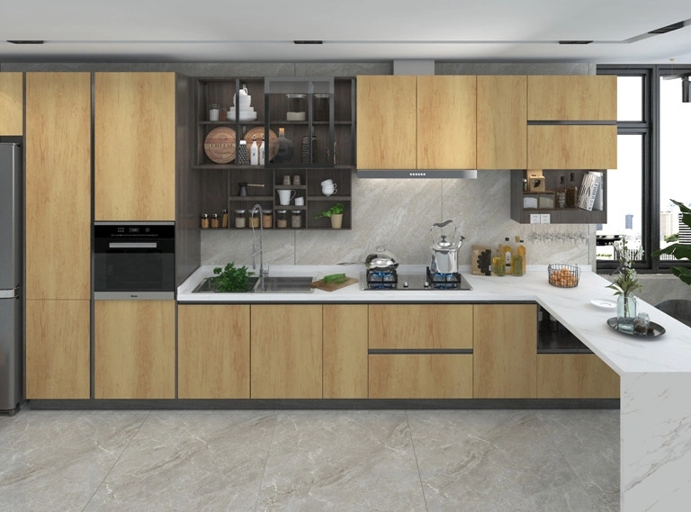 kitchen-with-black-stove-microwave